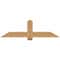Ekena Millwork Eugene Smooth Timber Gable Bracket, Western Red Cedar, 60"W x 17"H x 5 1/2"D x 5 1/2"F, 7/12 Pitch GBW060X17X0606EUG00SWR - alternate 1